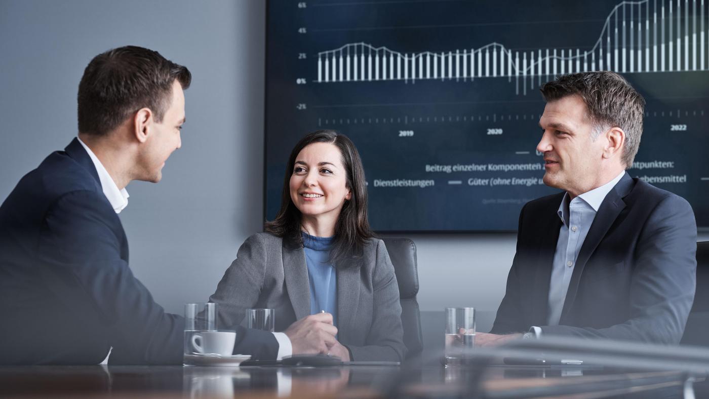 Meeting mit 3 Personen